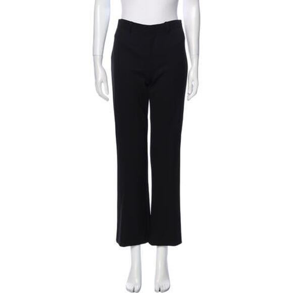 Ralph Lauren Wool Wide Leg Trouser Pants - S Black - Picture 1 of 3